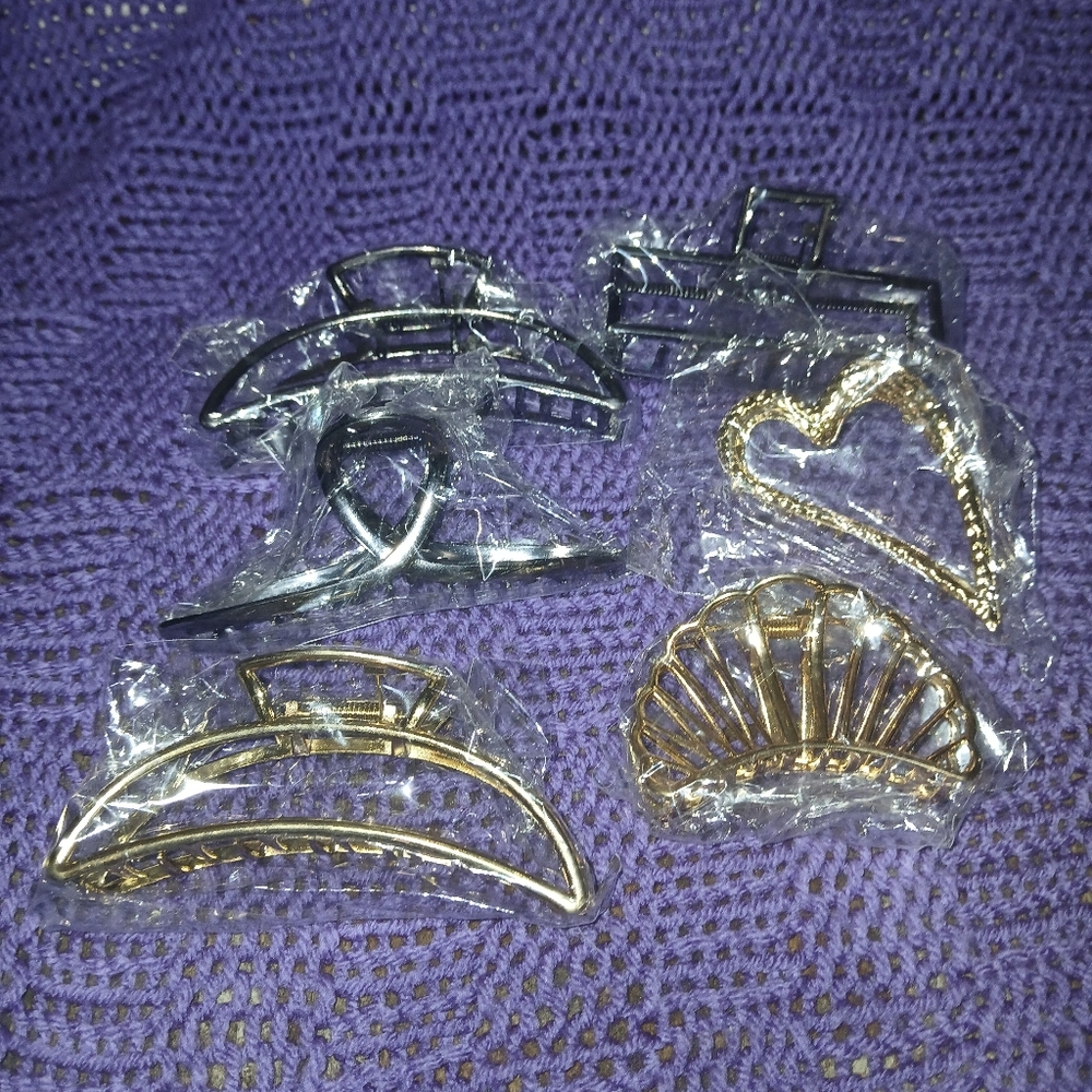 6pc Hair Clips Set - Picture 2 of 2